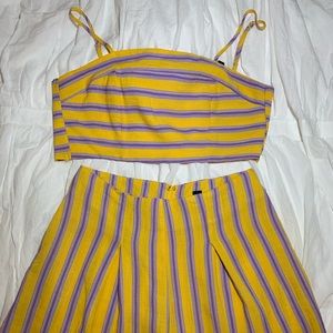 Yellow two piece outfit